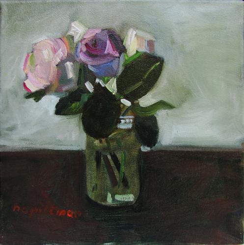 Roses in a Jar<br />oil on canvas